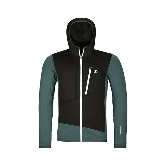 Fleece Grid Hoodie