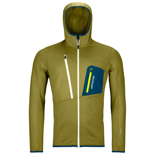 FLEECE GRID HOODY Fleecejacke